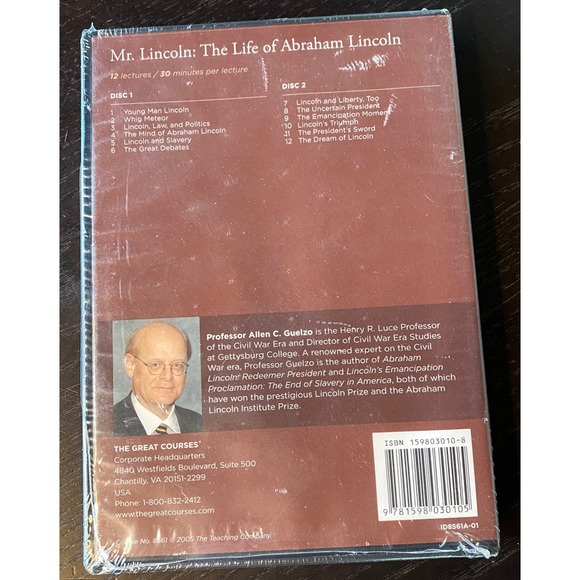 The Great Courses Life of Abraham Lincoln DVD Guidebook Teaching Company Sealed - Picture 3 of 4